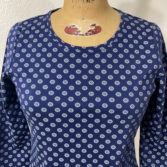 L.L.Bean supina cotton blue 3/4 sleeve tee shirt - Picture 7 of 7